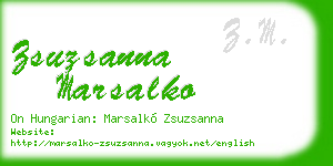 zsuzsanna marsalko business card